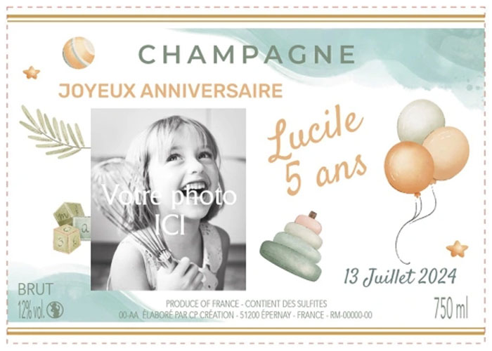 Etiquettes Champagne François Vallois Bergères les Vertus