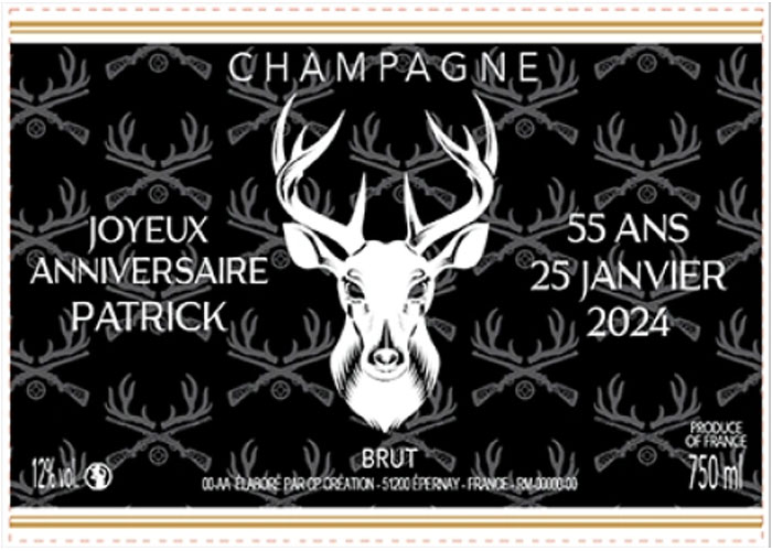 Etiquettes Champagne François Vallois Bergères les Vertus