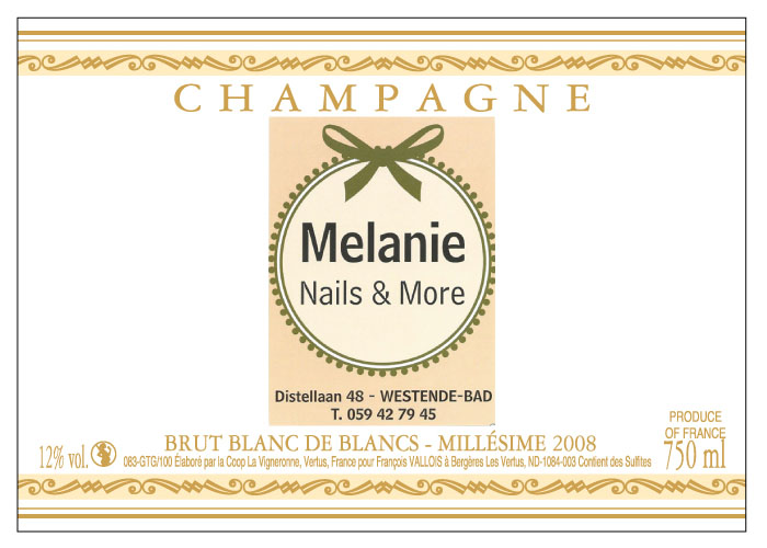 Etiquettes Champagne François Vallois Bergères les Vertus