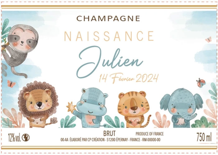 Etiquettes Champagne François Vallois Bergères les Vertus
